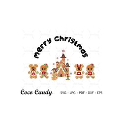 Christmas Cookie Svg | Merry Christmas Svg | Mouse Christmas Cookie Svg | Mouse Gingerbread SVG | Cut Files For Cricut |
