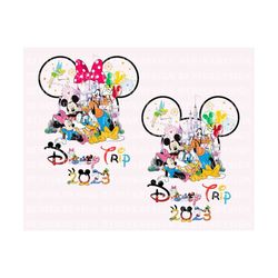 Bundle Mouse And Friends Png, Mouse Castle Png, Family Vacation, Magical Kingdom, Family Trip Png, Vacay Mode Png, Insta