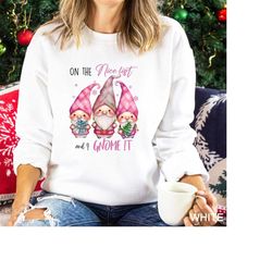 Gnomes Fall Sweatshirt, Cute Gnome Sweater, Fall Gift, Fall Sweater, Gift For Thanksgiving Sweatshirt,Christmas Gnome, C