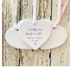 Personalized Wedding Gift, Couples Ornament