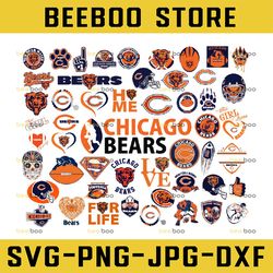 49 Files Chicago Bears, Chicago Bears svg, Chicago Bears clipart, Chicago Bears cricut, NFL teams svg, Football Teams