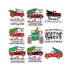 Truck Christmas Bundle Svg, Winter Svg, Merry Christmas Svg, Holidays Svg, Santa Svg File Cut Digital Download