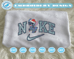 NIKE x Christmas Stitch Embroidered Sweatshirt, Cartoon Brand Character Embroidered, Custom Brand Embroidered Sweatshirt