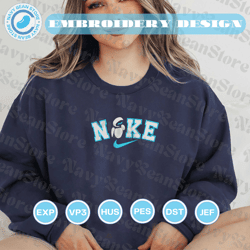 NIKE x Eve Embroidered T-shirt, Cartoon Brand Character Embroidered T-shirt, Custom Brand Embroidered T-shirt, Best-selling Cartoon Embroidered T-shirt, Brand Character Embroidered T-shirt