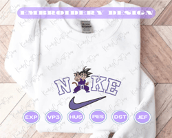 Anime Embroidered Sweatshirt, Goku Dragon Ball X NIKE Embroidered Sweatshirt, Anime Embroidered Crewneck, Custom Anime Embroidered Hoodie, Anime Gift, Embroidered Gift