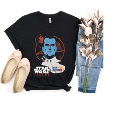 Vintage Star Wars Admiral Thrawn Head Shot Graphic Shirt, Unisex T-shirt Family Birthday Gift Adult Kid Toddler Tee Comf