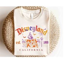 Disneyland California 1955 Mickey & Friends Custom Halloween Shirt, Mickey's Not So Scary Party Family Matching Tee, Dis