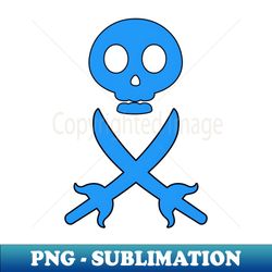 ethereal enigma - skull and crossed swords - modern sublimation png file - perfect for sublimation art