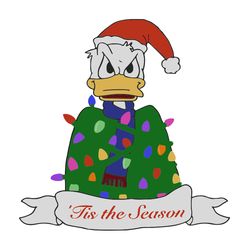Fir The Season Donal Duck Christmas Svg, Christmas logo Svg, Christmas Svg Files, Holiday Svg, Instant download