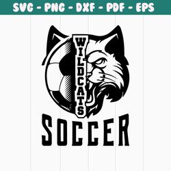 Wildcats Soccer Design png, eps, ai, dxf, png, pdf, jpg and svg files for cricut,svg for shirts,sublimation png,mom svg