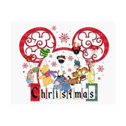 Christmas Christmas Mouse And Friend PNG, Merry Christmas Png, Retro Christmas Png, Christmas Squad Png, Xmas Holiday Pn