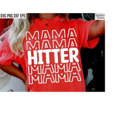 hitter mama svg | volleyball mom pngs | vball season cut files | sports parent tshirt quote | girls volleyball shirt des