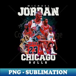 Michael Jordan Aesthetic Tribute - Exclusive PNG Sublimation Download - Enhance Your Apparel with Stunning Detail