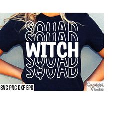 Witch Squad Svg | Halloween Shirt Cut Files | Matching Tshirt Designs | Witchy T-shirt Quote | Spooky Pngs | Halloween S
