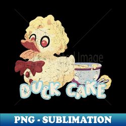 Duck Cake Vintage - Vintage Sublimation PNG Download - Perfect for Creative Projects