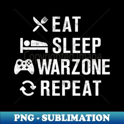 Eat Sleep Warzone Repeat - Elegant Sublimation PNG Download - Bold & Eye-catching