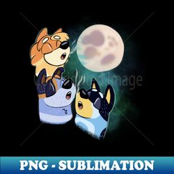 Three Heeler Moon - Sublimation-Ready PNG File - Enhance Your Apparel with Stunning Detail