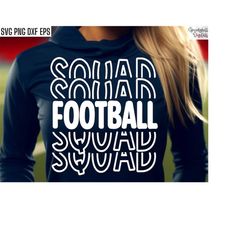 football squad svg, sports t-shirt designs, varsity football pngs, high school football, football family, game day cut f
