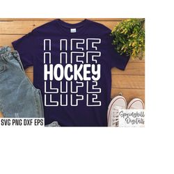 Hockey Life Svg | Hockey Player Svgs | Ice Hockey Cut Files | Roller Hockey | Hockey Season Shirt | Sports Team Designs