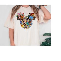 Disney-Inspired Mickey Ears Tee featuring Favorite Characters, Magical Disney Vacation Outfit for Disneyland/Disney Worl