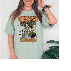 Vintage Disneyland Shirt: Mickey & Friends' Indiana Jones Adventure - Ideal for Disney Family Trips, Ride Fans And Memor