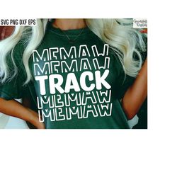 Track Memaw | Track and Field Svgs | Cross Country Pngs | Track Shirt Designs | Grandma Svgs | Matching Family Tshirt Pn