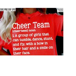 Cheer Team Definition | Cheer Shirt Svgs | Cheerleading Cut Files | Cheer Tshirt Designs | Girls Cheer Team | Cheerlead