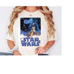 Vintage Star Wars Movie Poster Tshirt, Comfort Colors Disney Star Wars Shirt, Galaxy Edge-inspired Mickey's Tshirt, Fun