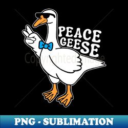 Peace Geese Silly Goose with Sunglasses - Retro PNG Sublimation Digital Download - Transform Your Sublimation Creations