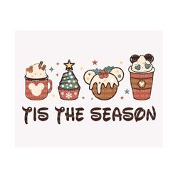 Tis The Season Png, Snacks Christmas Png, Family Vacation Png, Mouse Coffee Png, Mouse Cake, Retro Christmas Shirt, Holi