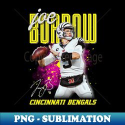 Joe Burrow Original Aesthetic Tribute - Decorative Sublimation PNG File - Perfect for Sublimation Mastery