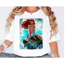 Vintage Ariel Mermaid Top, Little Mermaid Reimagined Tee, Empowered Black Queen & Melanin Magic Shirt- Perfect Mermaid S