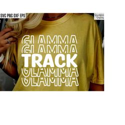 Track Glamma | Track and Field Svgs | Cross Country Pngs | Track Shirt Designs | Grandma Svgs | Matching Family Tshirt P