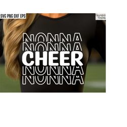 Cheer Nonna Svg | Cheerleading T-shirt | Cheer Team Cut Files | Cheer Grandma Svgs | Cheerleading Tshirt | Cheer Squad P