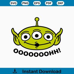 Alien Toy Story SVG png clipart , cut file layered by color