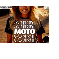 Moto Aunt | Dirt Bike Auntie Svg | Dirt Biking Pngs | Dirt Biker Tshirt Designs | Motocross Race T-shirt Svgs | Moto-X Q