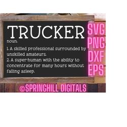 Trucker Svg | Truck Driver Svg | Semi Truck Cut File | Truck T-shirt Svg | Truck Sign Svg | Truck Decal Svg | Semi Drive