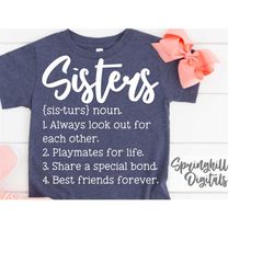 Sister Quote Svg | Sibling Sign | Kids Bedroom Wall Art | Sis T-Shirt Cut File | Little Girls | Big Sis Svg | Little Sis