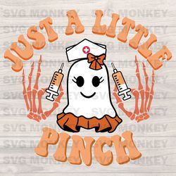 Funny Just A Little Pinch Skeleton Hand SVG Digital Cricut File SVG EPS DXF PNg