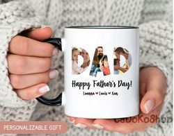 Custom Picture Mug For DAD, Personalized Photo Mug for Dad, Custom DAD Mug, Birthday Gift for Dad, Fathers Day Gift, Kid