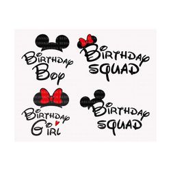 Bundle Birthday Svg, Birthday Squad Svg, Magical Birthday Svg, Birthday Shirt Svg, Mouse Birthday Svg, Birthday Party Sv