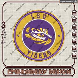 NCAA Logo Embroidery Files, NCAA LSU Tigers Embroidery Designs, LSU Tigers Machine Embroidery Designs