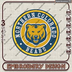 NCAA Logo Embroidery Files, NCAA UNC Bears Embroidery Designs, Northern Colorado Bears Machine Embroidery Designs