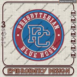 NCAA Logo Embroidery Files, NCAA Blue Hose Embroidery Designs, Presbyterian Blue Hose Machine Embroidery Designs