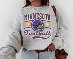 Minnesota Football Sweatshirt, The Vikes Sweatshirt, Vintage Minnesota Crewneck, Viking Sweatshirt, Minnesota Fan Gift