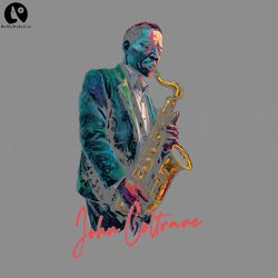 John Coltrane Retro Jazz Music Fan Design PNG, Digital Download
