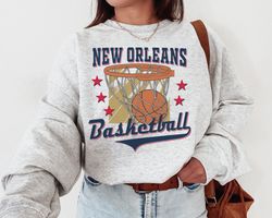 New Orleans Pelican, Vintage New Orleans Pelican Sweatshirt T-Shirt, New Orleans Basketball Shirt, Pelicans T-Shirt, Ret
