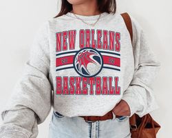 New Orleans Pelican, Vintage New Orleans Pelican Sweatshirt T-Shirt, Pelicans Sweater, Pelicans TShirt, Basketball Fan,