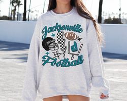 Retro Jacksonville Football Crewneck Sweatshirt T-Shirt, Vintage Jacksonville Football Sweatshirt, Jaguars Sweatshirt