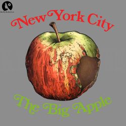 New York City The Big Apple PNG, Digital Download